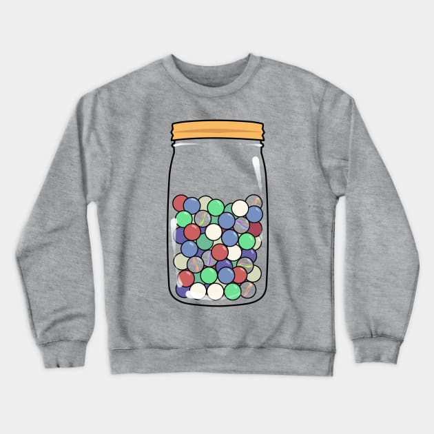 Jar Full of Marbles Crewneck Sweatshirt by Fjordly